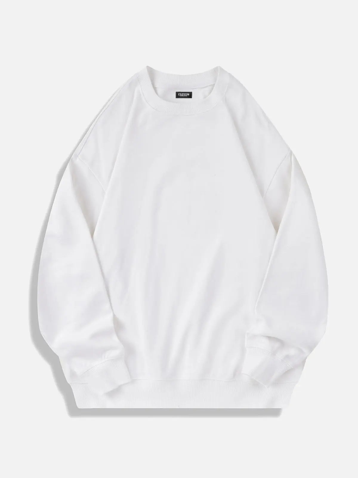 Men's oversized hoodie in white, front view