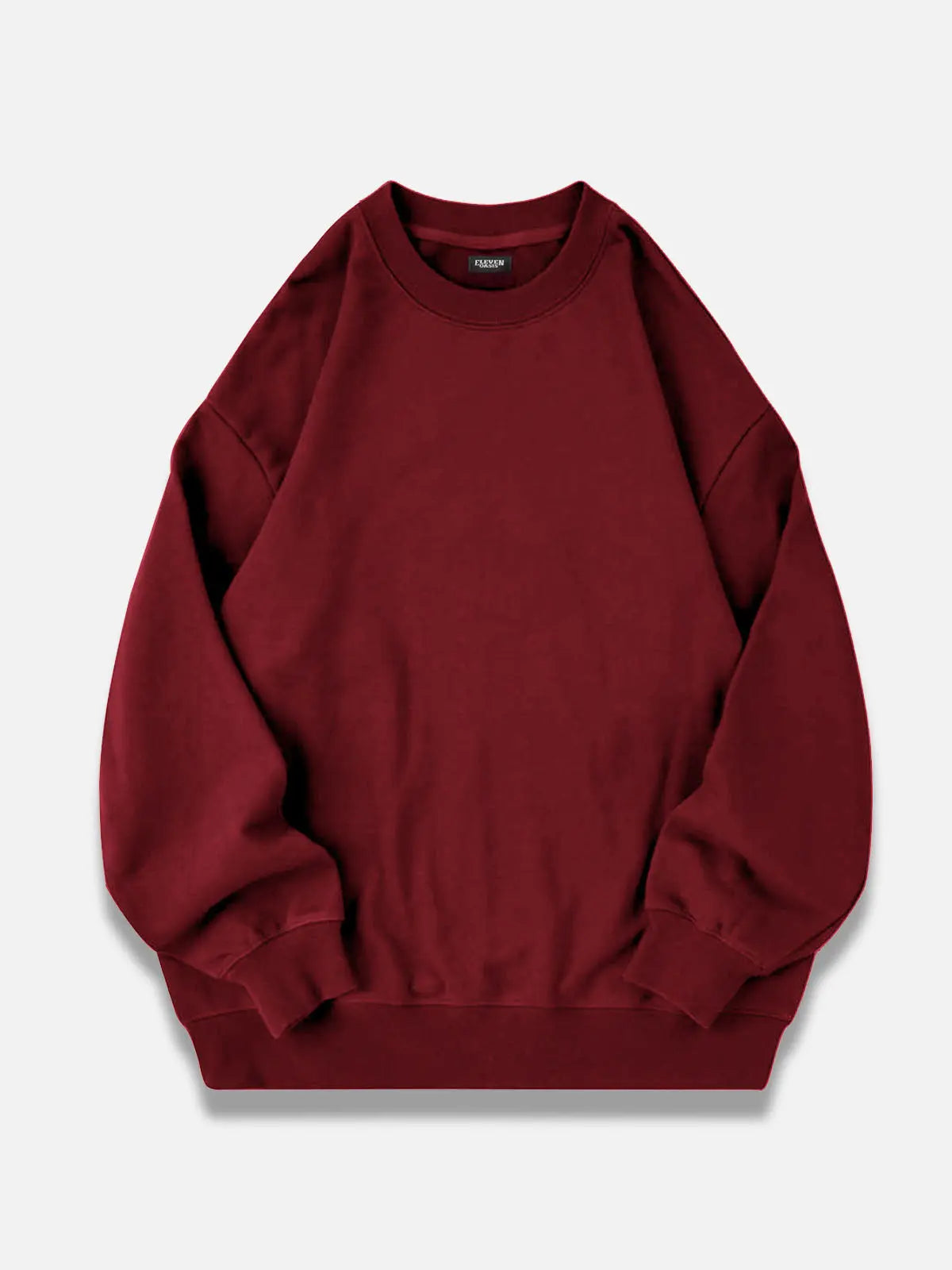 Men's oversized hoodie in red, sleeve and shoulder detail