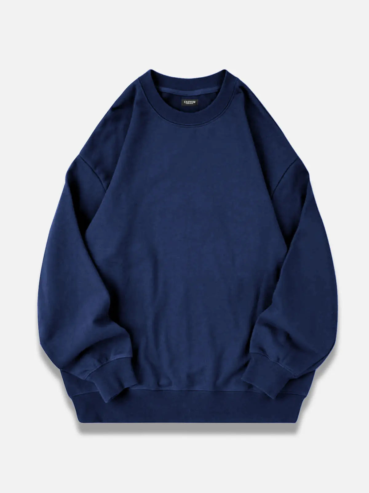Men's oversized hoodie in navy, hem and waist detail