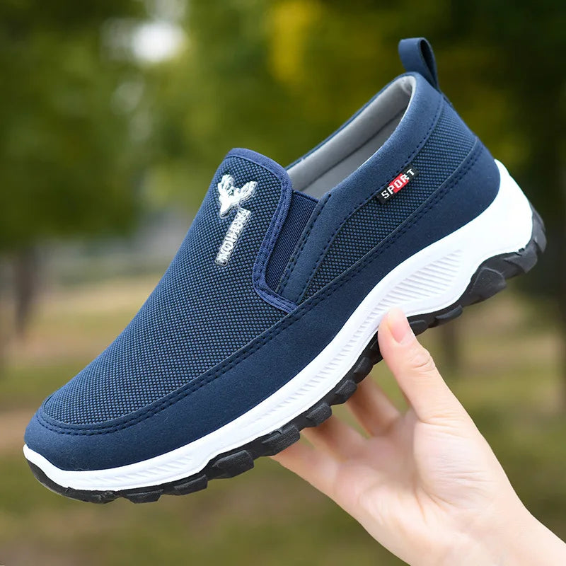 Men's knit slip-on sneaker, knit upper detail