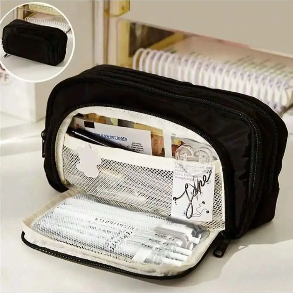 Multi-layer pencil case, front view