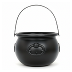 Plastic witch cauldron 19cm on a white background