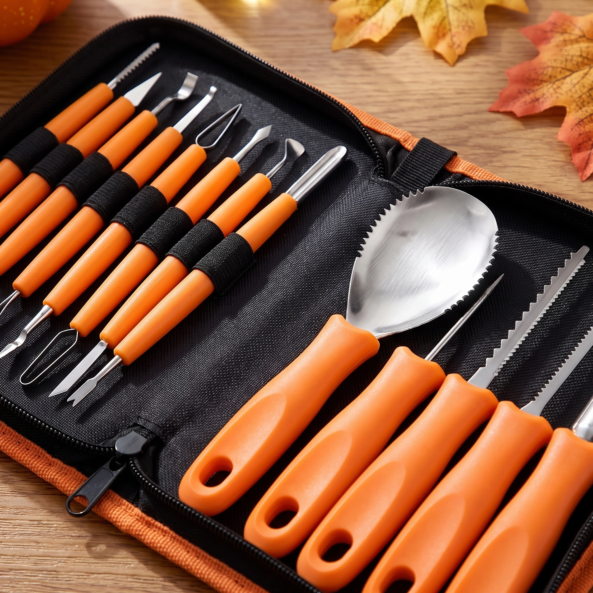 Close up of the stainless steel sculpting tools
