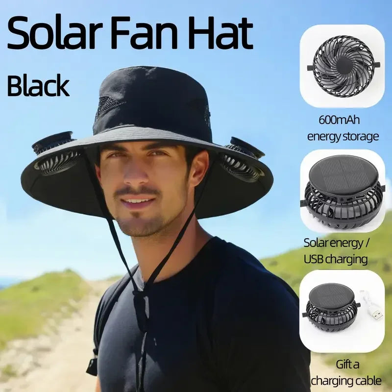 Bucket hat side view with wide brim