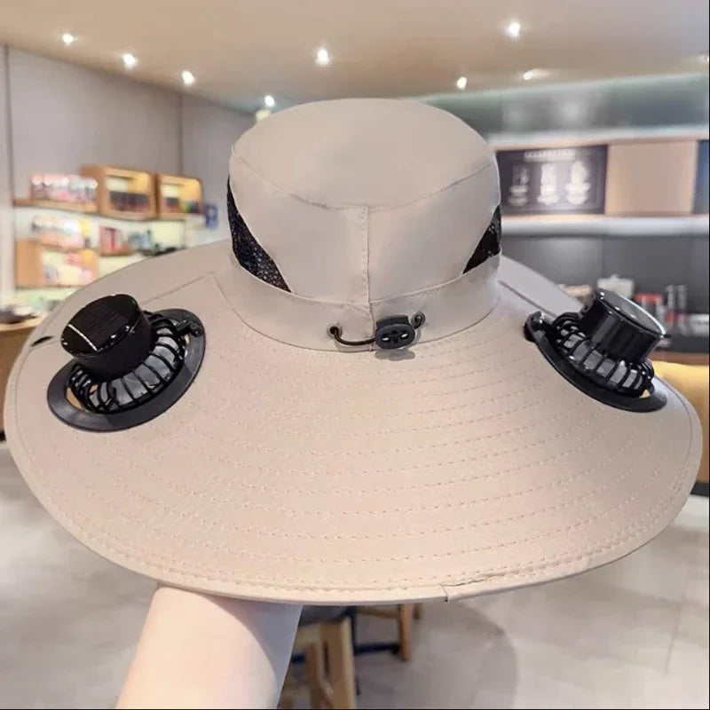 Quick-dry bucket hat in Beige