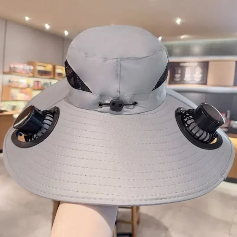 Quick-dry bucket hat in Grey