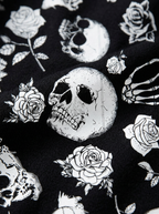 Skull print fabric detail