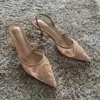 Pointed toe slingback pump, alternate colourway