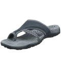 Slip-on sandals with cushioned footbed in gray