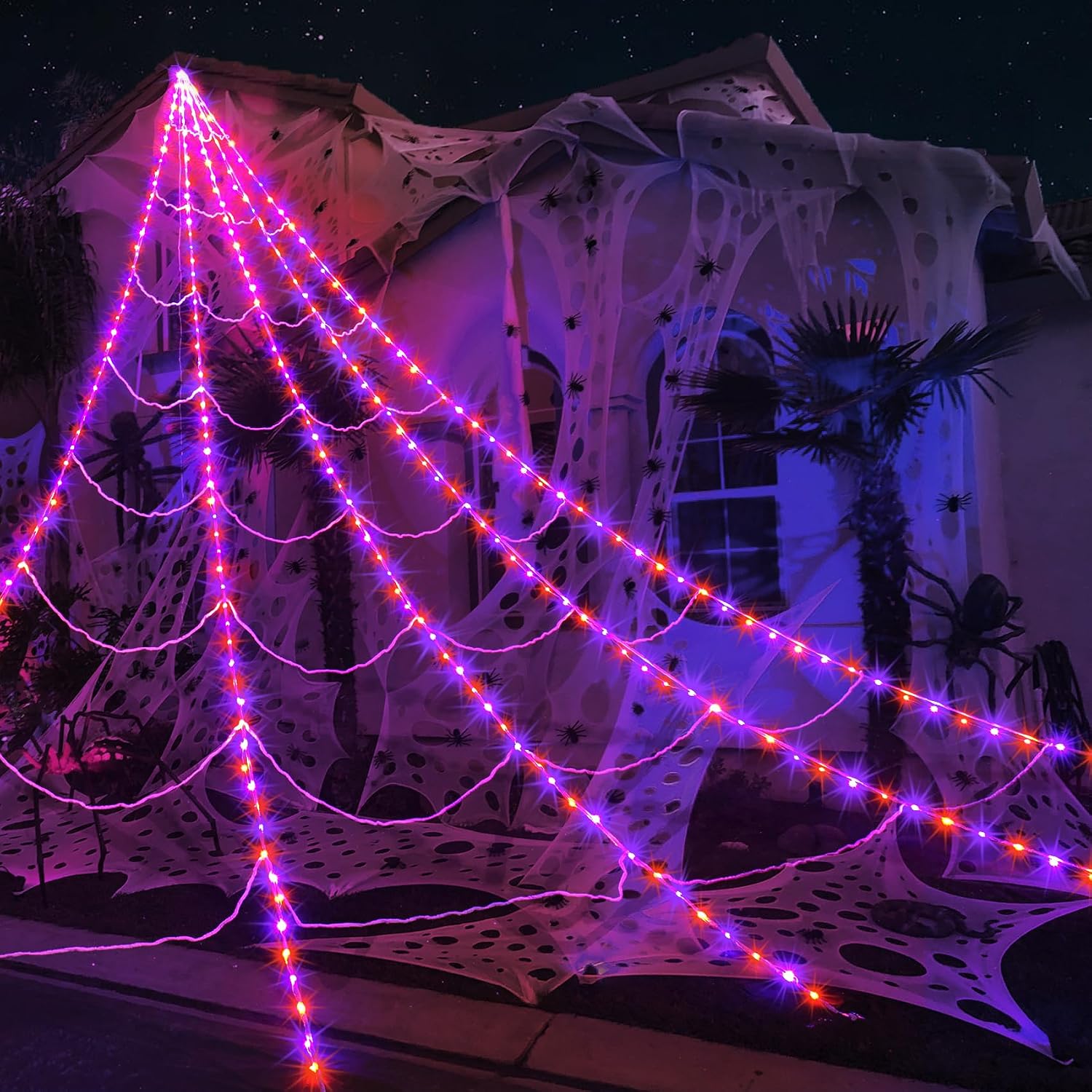 Purple and orange 290 LED 23 ft option