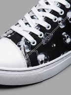 Close up of the sneaker material and sole