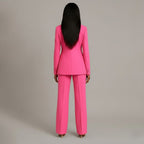 Tailored women's suit set, trouser detail