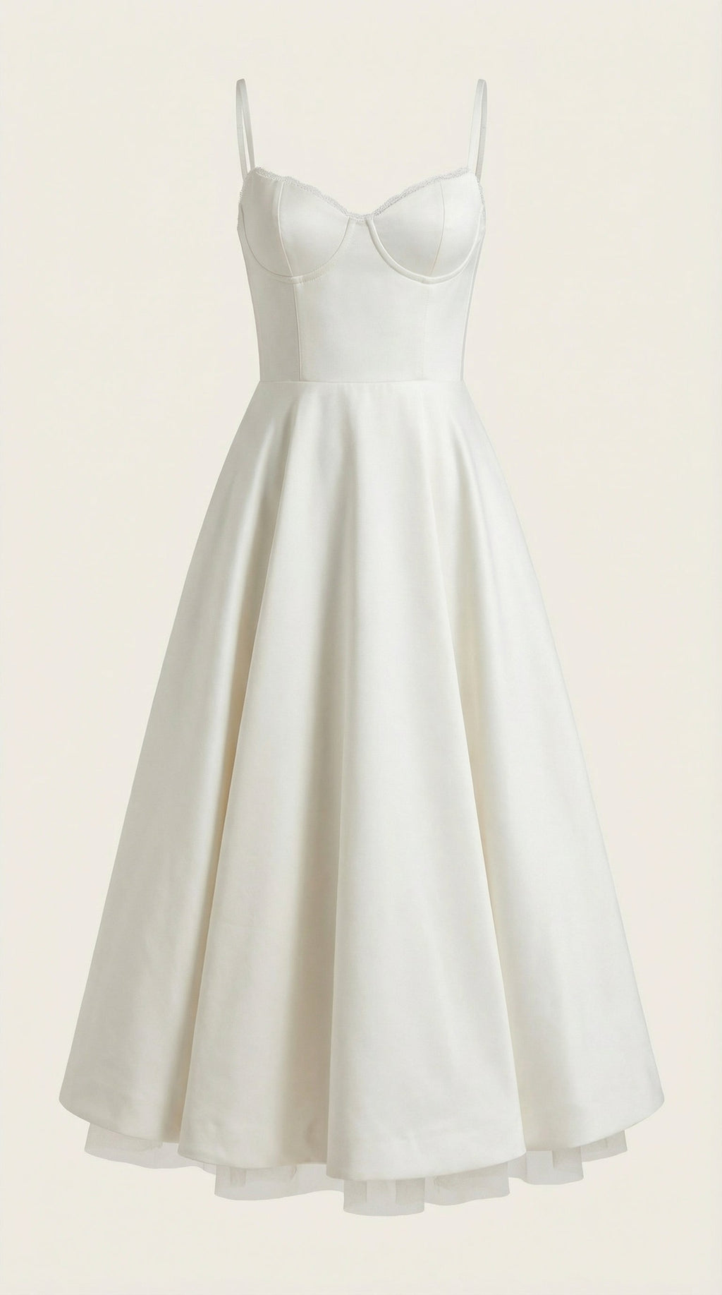 Tulle midi dress skirt and pocket detail