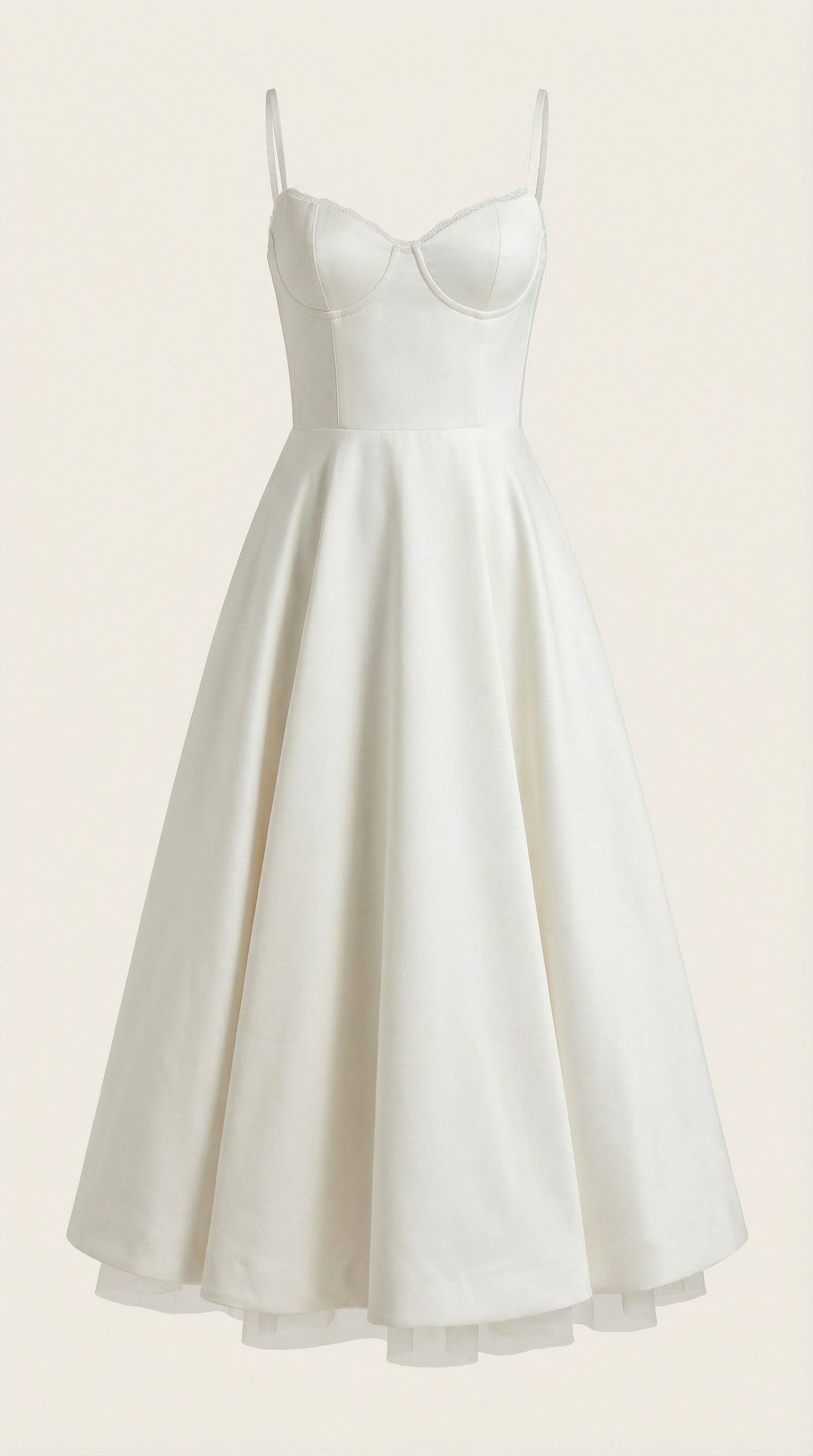 Tulle midi dress skirt and pocket detail
