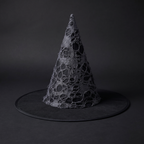 Vintage witch hat brim and crown detail
