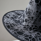 Vintage witch hat worn with a Halloween costume