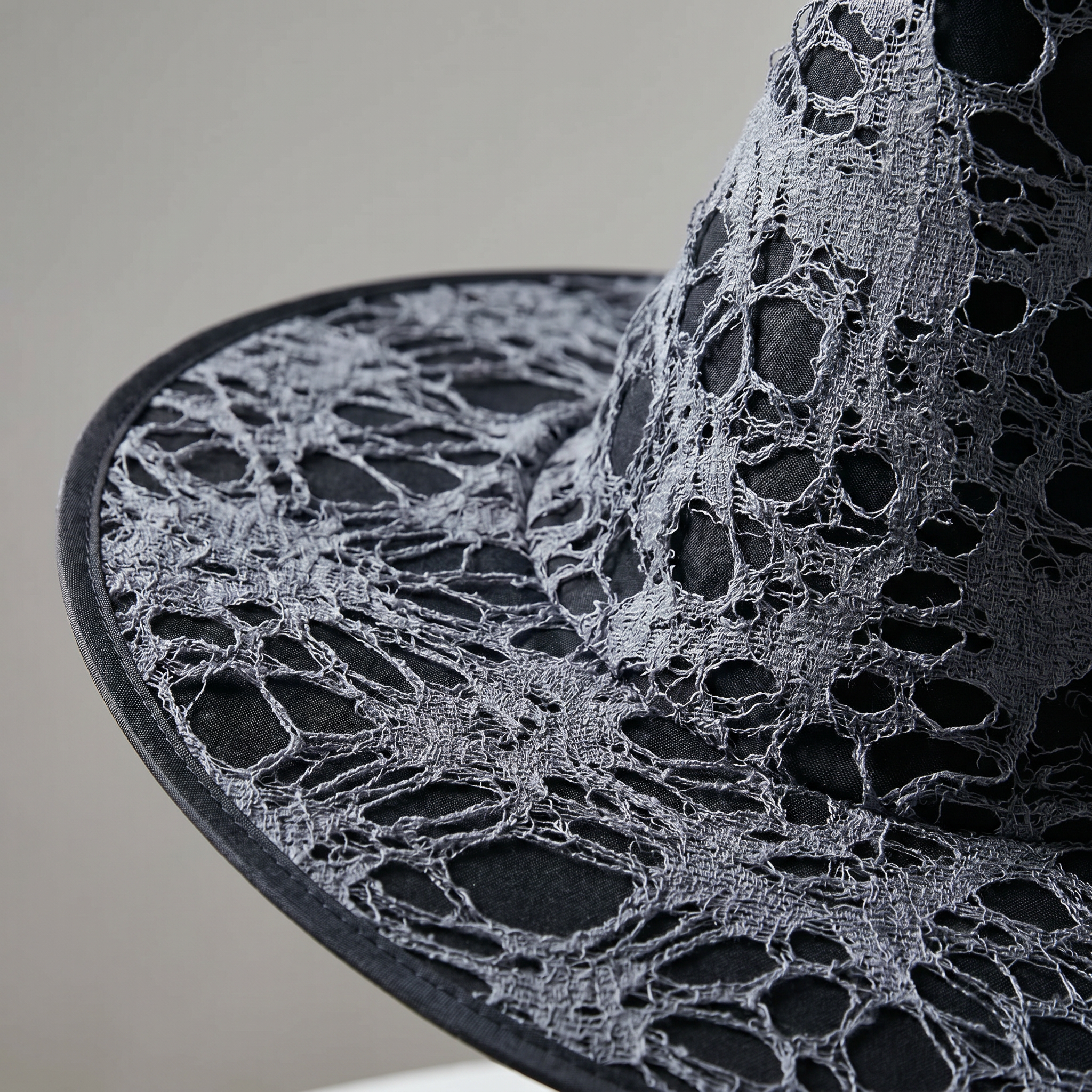 Vintage witch hat worn with a Halloween costume