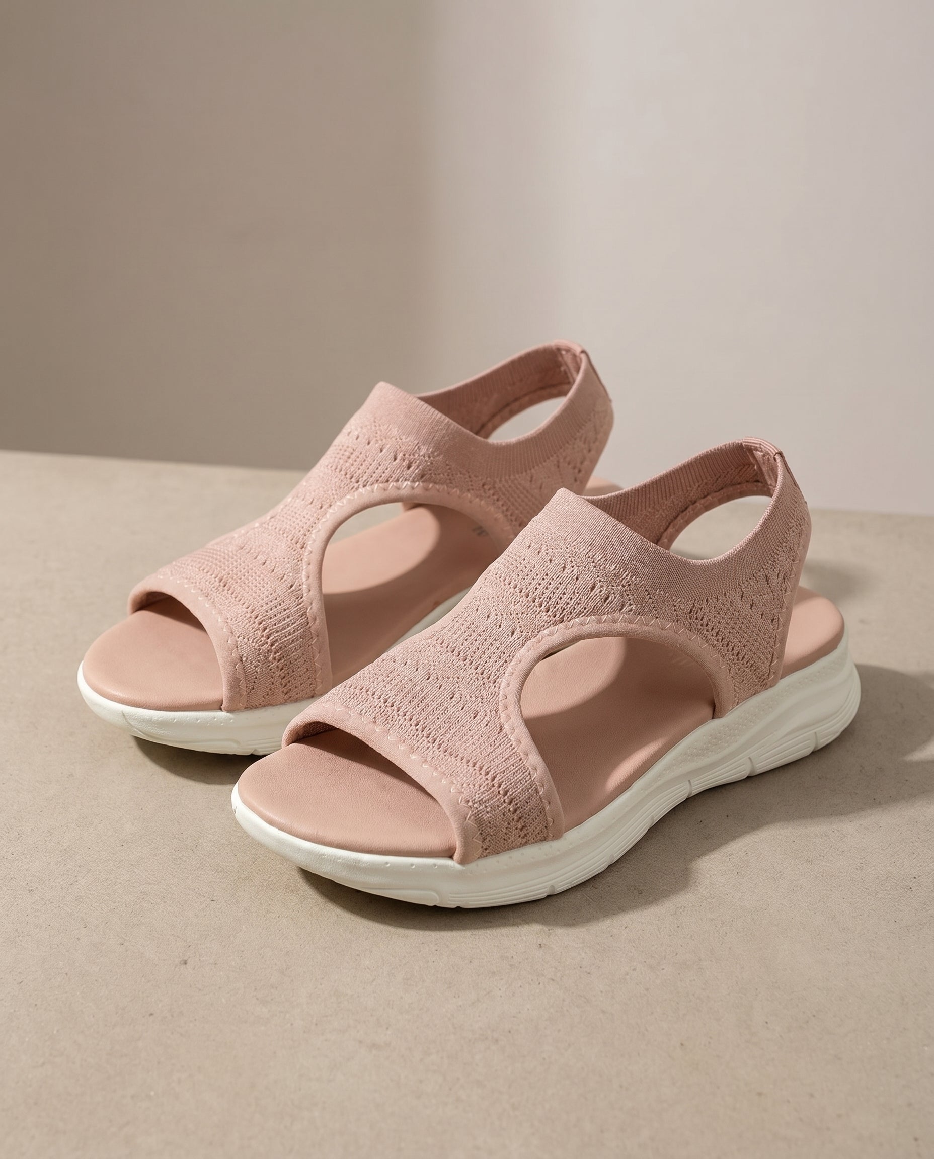 Women's mesh sandal in Dusty Pink