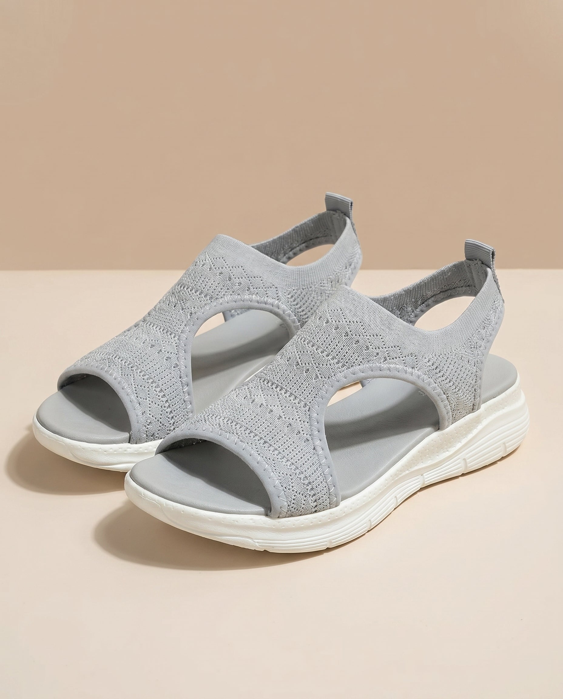 Women's mesh sandal in Light Gray