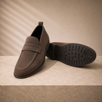 Penny loafers, penny strap detail