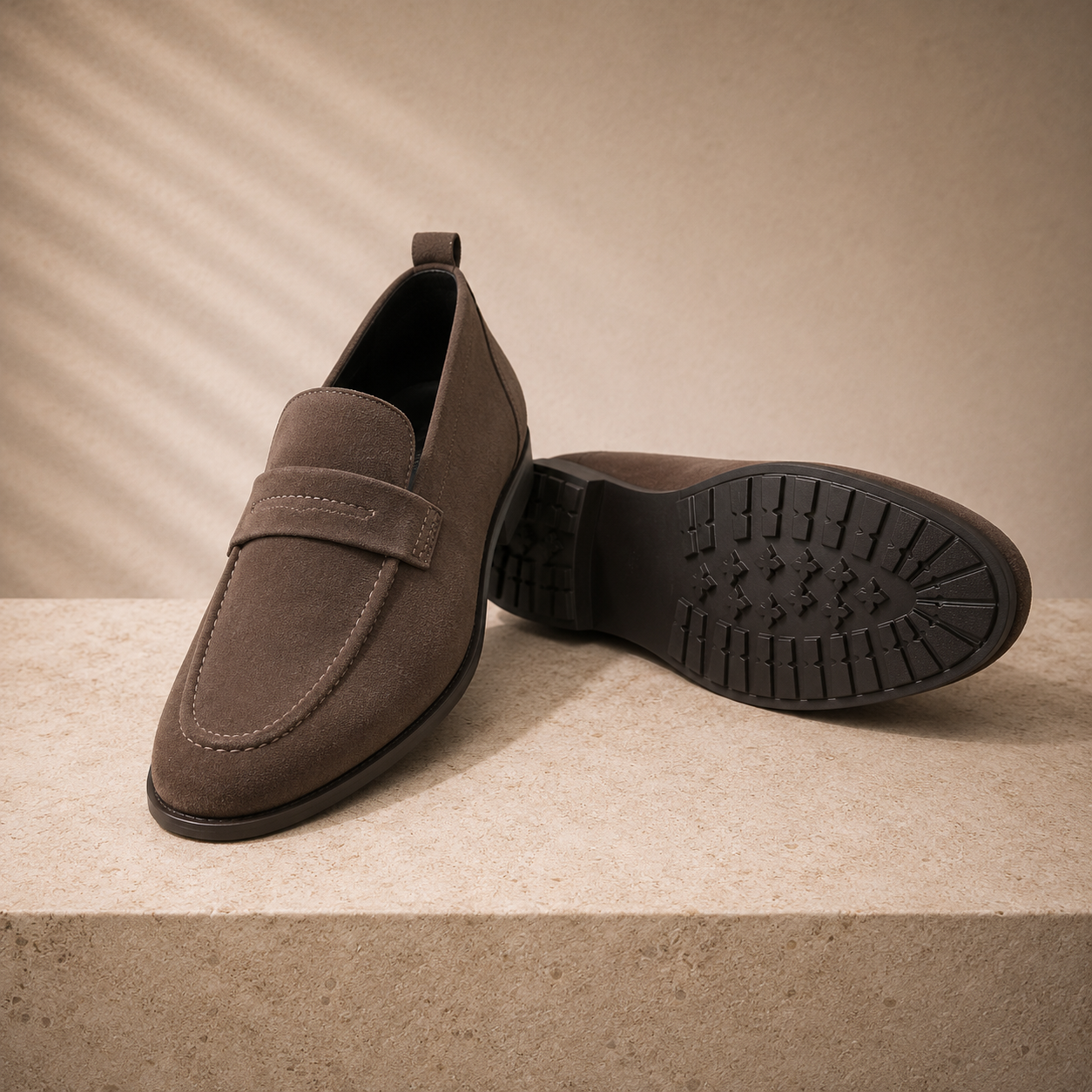 Penny loafers, penny strap detail